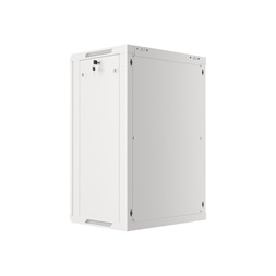 Lanberg WF01-6418-10S 19" 18U SZÉL:600mm MÉLY:450mm MAG:907mm lapraszerelt üvegajtós szürke fali rack szekrény