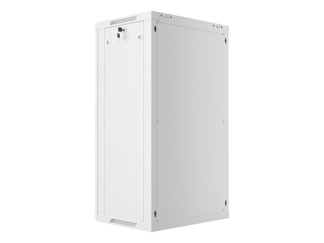 Lanberg WF01-6422-10S 19" 22U SZÉL:600mm MÉLY:450mm MAG:1085mm lapraszerelt üvegajtós szürke fali rack szekrény
