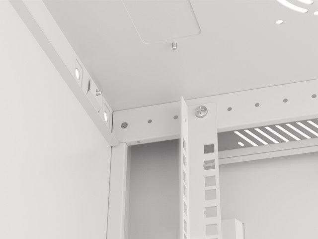 Lanberg WF01-6422-10S 19" 22U SZÉL:600mm MÉLY:450mm MAG:1085mm lapraszerelt üvegajtós szürke fali rack szekrény