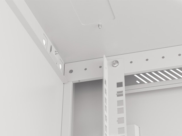 Lanberg WF01-6604-10S 19" 4U SZÉL:600mm MÉLY:600mm MAG:290mm lapraszerelt üvegajtós szürke fali rack szekrény