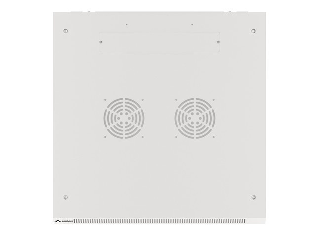 Lanberg WF01-6604-10S 19" 4U SZÉL:600mm MÉLY:600mm MAG:290mm lapraszerelt üvegajtós szürke fali rack szekrény