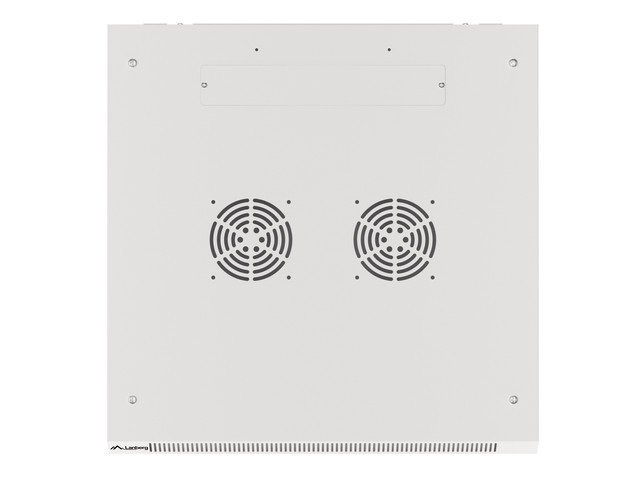Lanberg WF01-6606-10S 19" 6U SZÉL:600mm MÉLY:600mm MAG:379mm lapraszerelt üvegajtós szürke fali rack szekrény