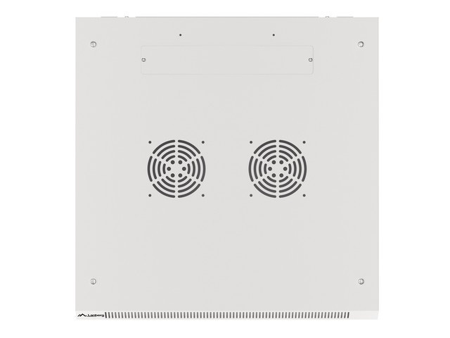 Lanberg WF01-6609-10S 19" 9U SZÉL:600mm MÉLY:600mm MAG:512mm lapraszerelt üvegajtós szürke fali rack szekrény