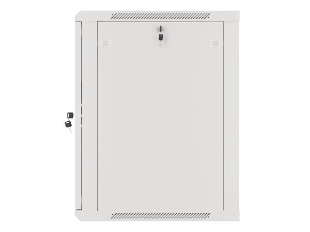 Lanberg WF01-6615-10S 19" 15U SZÉL:600mm MÉLY:600mm MAG:774mm lapraszerelt üvegajtós szürke fali rack szekrény