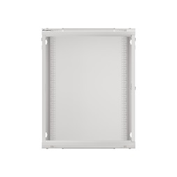 Lanberg WF01-6615-10S 19" 15U SZÉL:600mm MÉLY:600mm MAG:774mm lapraszerelt üvegajtós szürke fali rack szekrény