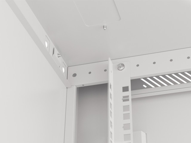 Lanberg WF01-6615-10S 19" 15U SZÉL:600mm MÉLY:600mm MAG:774mm lapraszerelt üvegajtós szürke fali rack szekrény