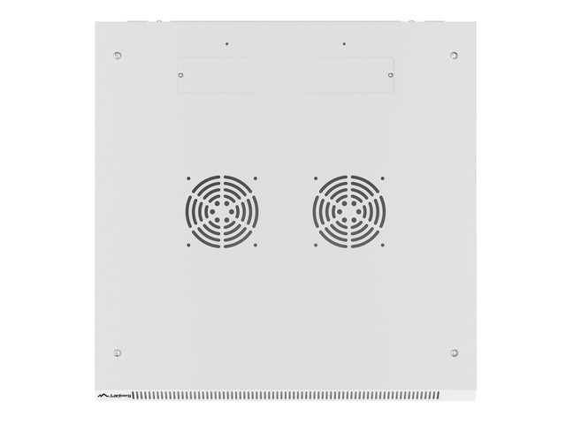 Lanberg WF01-6615-10S 19" 15U SZÉL:600mm MÉLY:600mm MAG:774mm lapraszerelt üvegajtós szürke fali rack szekrény
