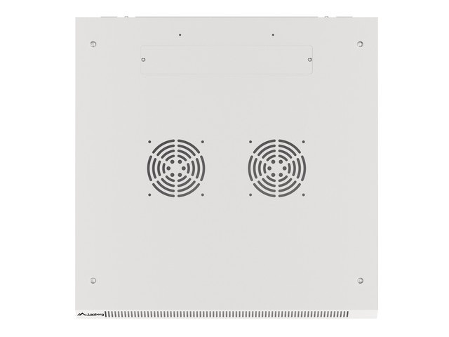 Lanberg WF01-6618-10S 19" 18U SZÉL:600mm MÉLY:600mm MAG:907mm lapraszerelt üvegajtós szürke fali rack szekrény
