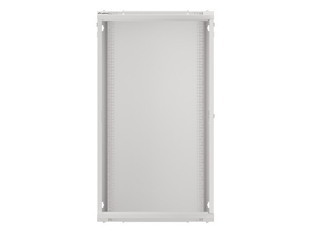Lanberg WF01-6622-10S 19" 22U SZÉL:600mm MÉLY:600mm MAG:1085mm lapraszerelt üvegajtós szürke fali rack szekrény