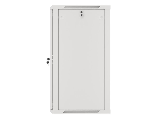 Lanberg WF01-6622-10S 19" 22U SZÉL:600mm MÉLY:600mm MAG:1085mm lapraszerelt üvegajtós szürke fali rack szekrény