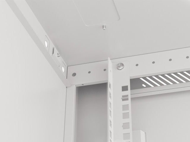 Lanberg WF01-6622-10S 19" 22U SZÉL:600mm MÉLY:600mm MAG:1085mm lapraszerelt üvegajtós szürke fali rack szekrény