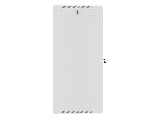 Lanberg WF01-6627-10S 19" 27U SZÉL:600mm MÉLY:600mm MAG:1307mm lapraszerelt üvegajtós szürke fali rack szekrény