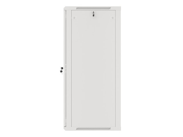 Lanberg WF01-6627-10S 19" 27U SZÉL:600mm MÉLY:600mm MAG:1307mm lapraszerelt üvegajtós szürke fali rack szekrény