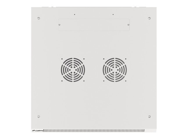 Lanberg WF01-6627-10S 19" 27U SZÉL:600mm MÉLY:600mm MAG:1307mm lapraszerelt üvegajtós szürke fali rack szekrény