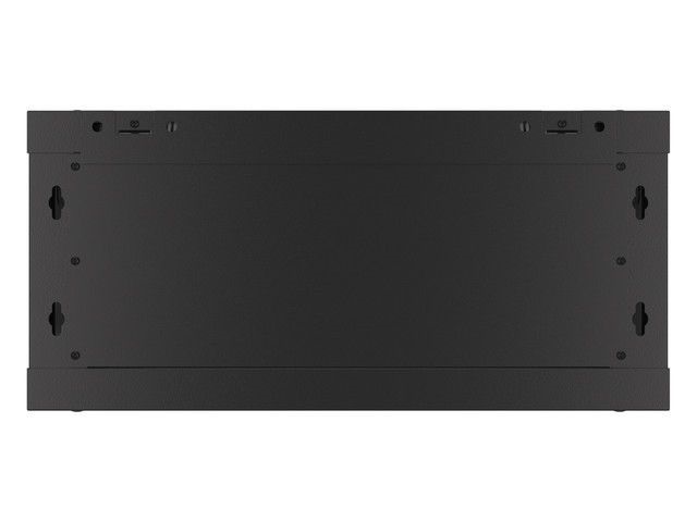 Lanberg WF01-6404-10B 19" 4U SZÉL:600mm MÉLY:450mm MAG:290mm lapraszerelt üvegajtós fekete fali rack szekrény