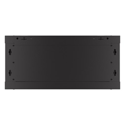Lanberg WF01-6404-23B 19" 4U SZÉL:600mm MÉLY:450mm MAG:512mm lapraszerelt perforált ajtós fekete fali rack szekrény
