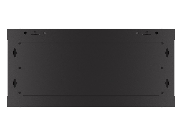 Lanberg WF01-6404-23B 19" 4U SZÉL:600mm MÉLY:450mm MAG:512mm lapraszerelt perforált ajtós fekete fali rack szekrény