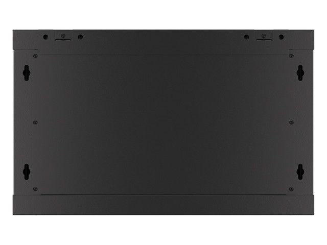 Lanberg WF01-6406-00B 19" 6U SZÉL:600mm MÉLY:450mm MAG:600mm lapraszerelt fémajtós fekete fali rack szekrény