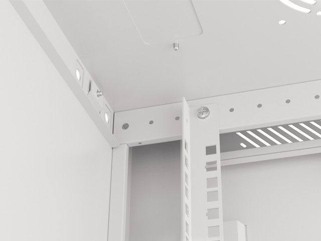 Lanberg WF01-6406-00S 19" 6U SZÉL:600mm MÉLY:450mm MAG:600mm lapraszerelt fémajtós szürke fali rack szekrény