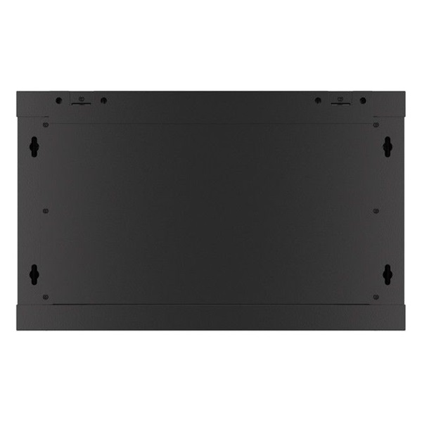 Lanberg WF01-6406-10B 19" 6U SZÉL:600mm MÉLY:450mm MAG:379mm lapraszerelt üvegajtós fekete fali rack szekrény