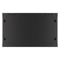Lanberg WF01-6406-10B 19" 6U SZÉL:600mm MÉLY:450mm MAG:379mm lapraszerelt üvegajtós fekete fali rack szekrény