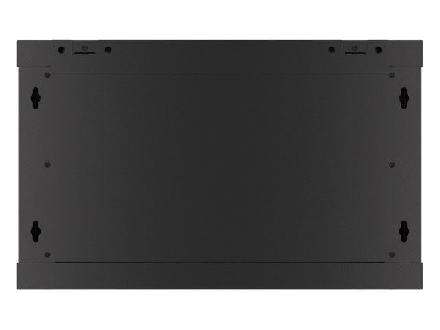 Lanberg WF01-6406-10B 19" 6U SZÉL:600mm MÉLY:450mm MAG:379mm lapraszerelt üvegajtós fekete fali rack szekrény