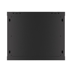 Lanberg WF01-6409-00B 19" 9U SZÉL:600mm MÉLY:450mm MAG:512mm lapraszerelt fémajtós fekete fali rack szekrény