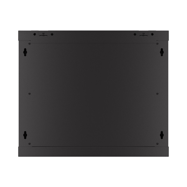 Lanberg WF01-6409-23B 19" 9U SZÉL:600mm MÉLY:450mm MAG:512mm lapraszerelt perforált ajtós fekete fali rack szekrény