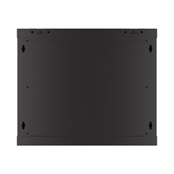 Lanberg WF01-6409-23B 19" 9U SZÉL:600mm MÉLY:450mm MAG:512mm lapraszerelt perforált ajtós fekete fali rack szekrény