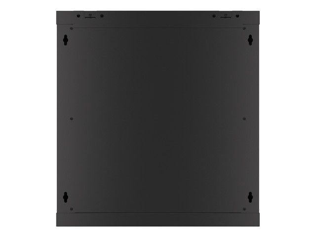 Lanberg WF01-6412-00B 19" 12U SZÉL:600mm MÉLY:450mm MAG:645mm lapraszerelt fémajtós fekete fali rack szekrény