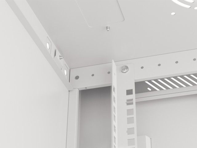 Lanberg WF01-6412-00S 19" 12U SZÉL:600mm MÉLY:450mm MAG:645mm lapraszerelt fémajtós szürke fali rack szekrény