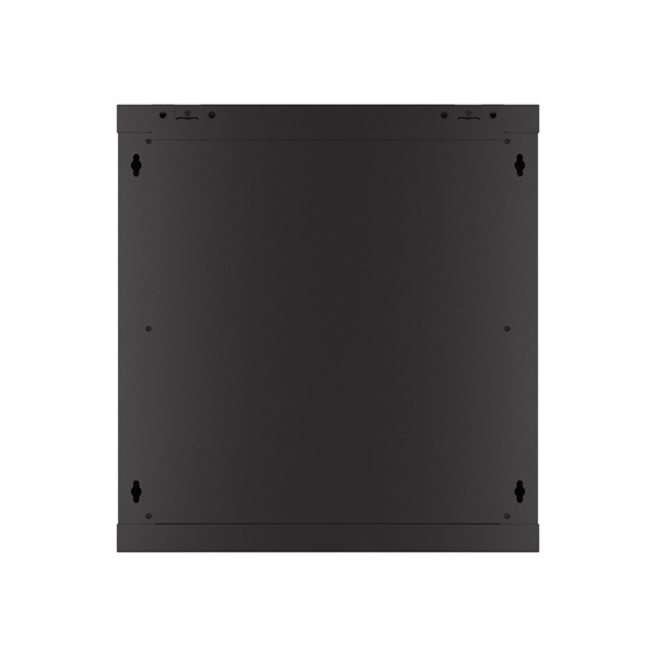 Lanberg WF01-6412-23B 19" 12U SZÉL:600mm MÉLY:450mm MAG:512mm lapraszerelt perforált ajtós fekete fali rack szekrény
