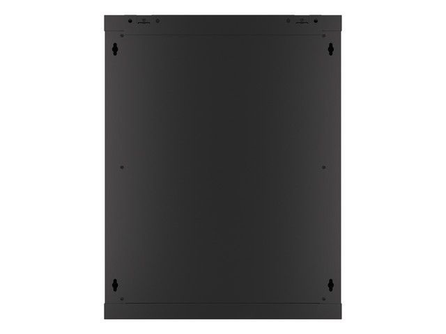 Lanberg WF01-6415-10B 19" 15U SZÉL:600mm MÉLY:450mm MAG:774mm lapraszerelt üvegajtós fekete fali rack szekrény