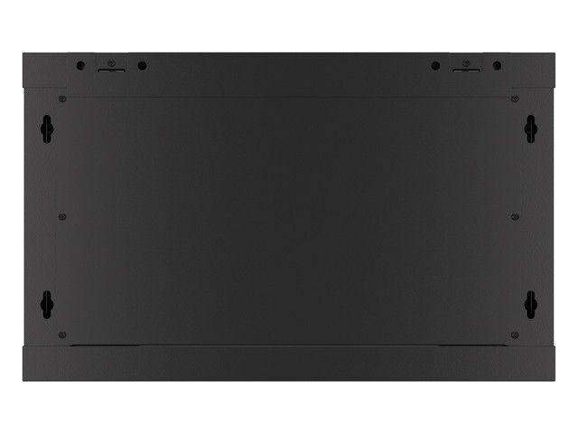 Lanberg WF01-6606-00B 19" 6U SZÉL:600mm MÉLY:600mm MAG:379mm lapraszerelt fémajtós fekete fali rack szekrény