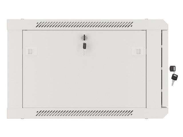 Lanberg WF01-6606-00S 19" 6U SZÉL:600mm MÉLY:600mm MAG:379mm lapraszerelt fémajtós szürke fali rack szekrény