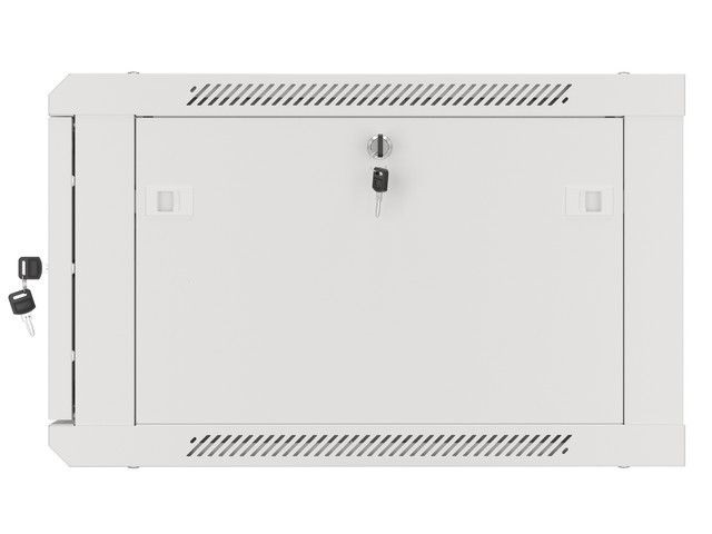 Lanberg WF01-6606-00S 19" 6U SZÉL:600mm MÉLY:600mm MAG:379mm lapraszerelt fémajtós szürke fali rack szekrény