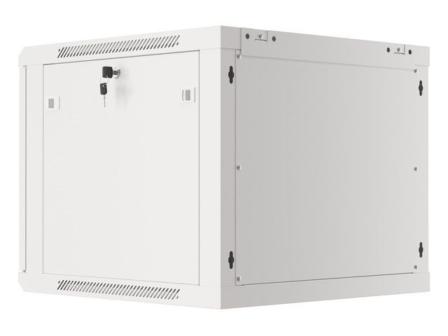 Lanberg WF01-6609-00S 19" 9U SZÉL:600mm MÉLY:600mm MAG:512mm lapraszerelt fémajtós szürke fali rack szekrény