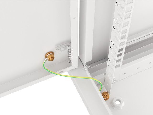 Lanberg WF01-6609-00S 19" 9U SZÉL:600mm MÉLY:600mm MAG:512mm lapraszerelt fémajtós szürke fali rack szekrény