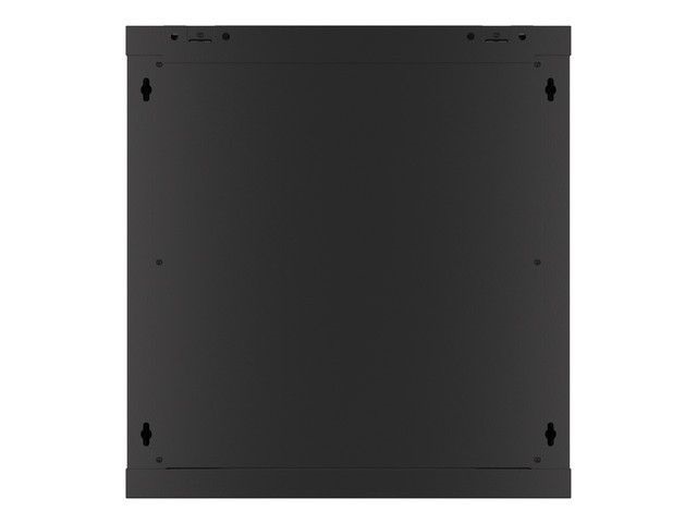 Lanberg WF01-6612-00B 19" 12U SZÉL:600mm MÉLY:600mm MAG:645mm lapraszerelt fémajtós fekete fali rack szekrény
