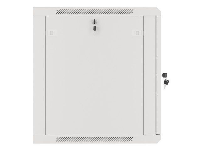 Lanberg WF01-6612-00S 19" 12U SZÉL:600mm MÉLY:600mm MAG:645mm lapraszerelt fémajtós szürke fali rack szekrény