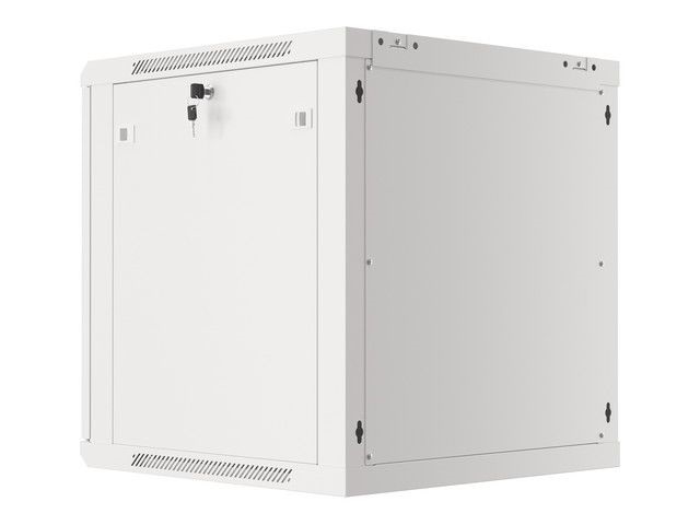 Lanberg WF01-6612-00S 19" 12U SZÉL:600mm MÉLY:600mm MAG:645mm lapraszerelt fémajtós szürke fali rack szekrény
