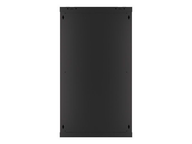 Lanberg WF01-6622-10B 19" 22U SZÉL:600mm MÉLY:600mm MAG:1085mm lapraszerelt üvegajtós fekete fali rack szekrény