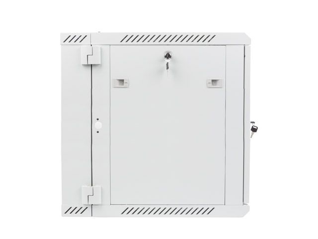 Lanberg WF02-6612-10S 19" 12U SZÉL:600mm MÉLY:600mm MAG:640mm lapraszerelt üvegajtós szürke kétrészes fali rack szekrény