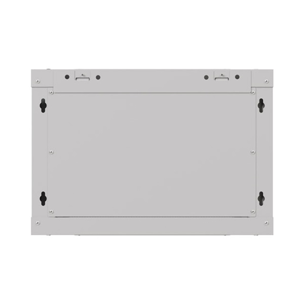 Lanberg WF03-5306-10S 19" 6U SZÉL:540mm MÉLY:350mm MAG:370mm lapraszerelt üvegajtós szürke fali rack szekrény