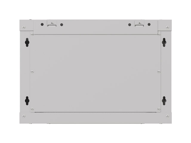 Lanberg WF03-5306-10S 19" 6U SZÉL:540mm MÉLY:350mm MAG:370mm lapraszerelt üvegajtós szürke fali rack szekrény
