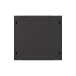 Lanberg WF03-5309-10B 19" 9U SZÉL:540mm MÉLY:350mm MAG:500mm lapraszerelt üvegajtós fekete fali rack szekrény