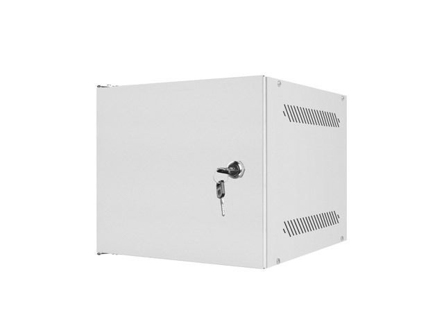 Lanberg WF10-2304-00S 10" 4U SZÉL:280mm MÉLY:310mm MAG:247mm lapraszerelt fémajtós szürke fali rack szekrény