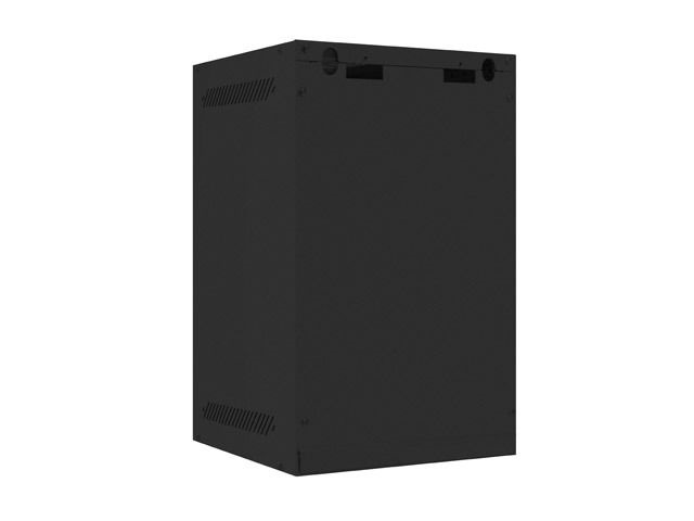 Lanberg WF10-2309-00B 10" 9U SZÉL:280mm MÉLY:310mm MAG:469mm lapraszerelt fémajtós fekete fali rack szekrény