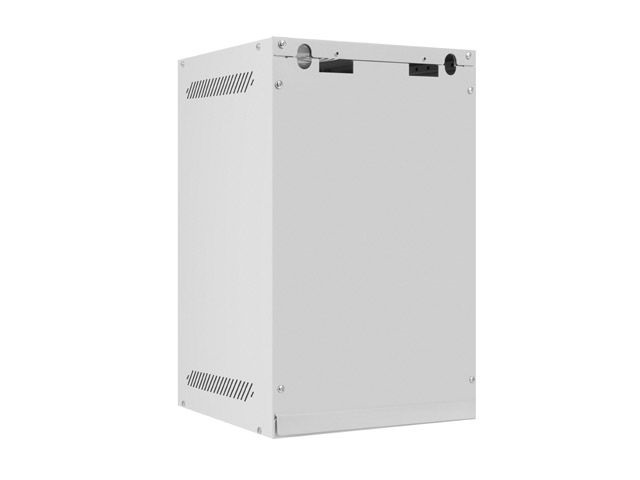 Lanberg WF10-2309-10S 10" 9U SZÉL:280mm MÉLY:310mm MAG:469mm lapraszerelt üvegajtós szürke fali rack szekrény