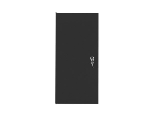 Lanberg WF10-2312-00B 10" 12U SZÉL:280mm MÉLY:310mm MAG:603mm lapraszerelt fémajtós fekete fali rack szekrény